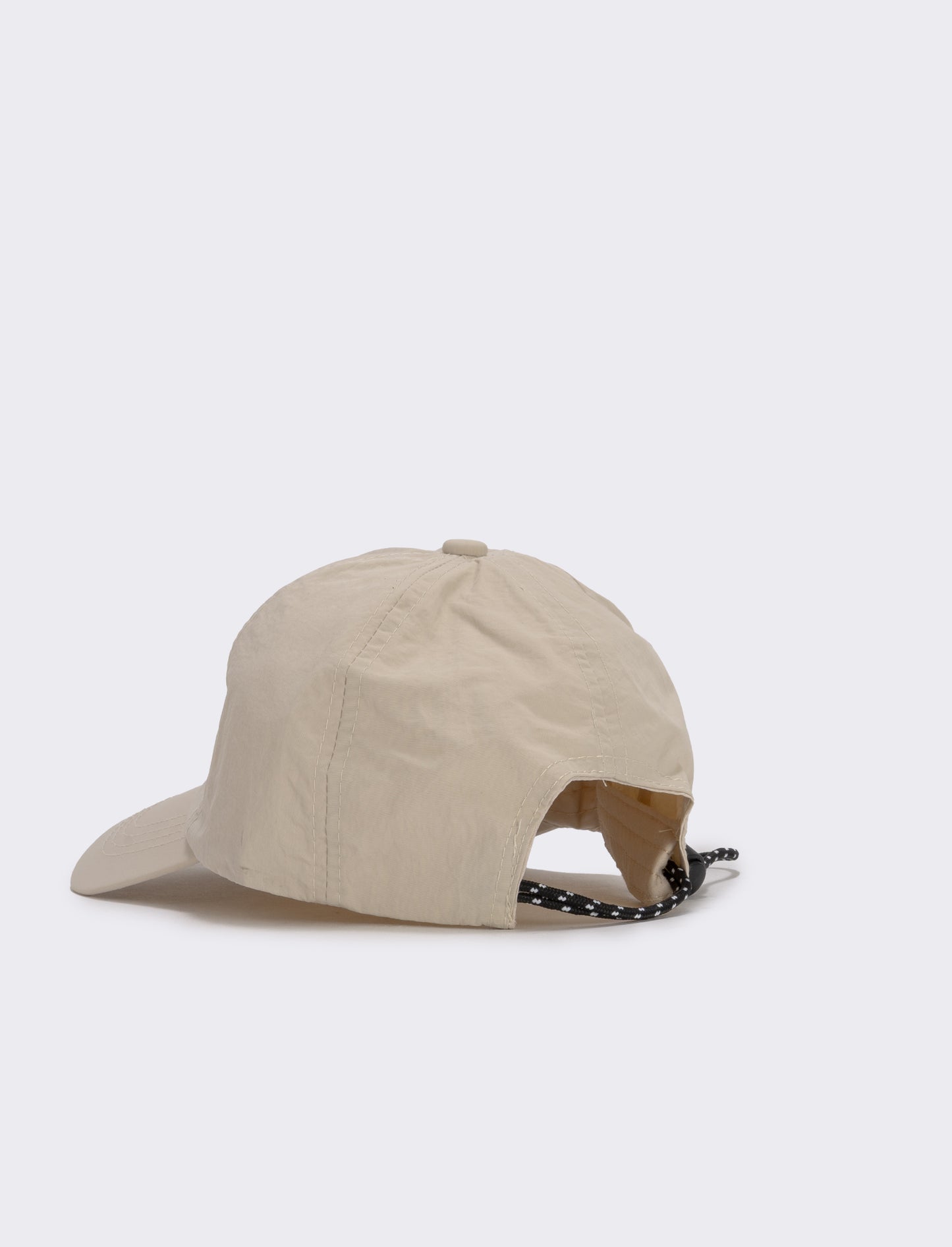 Baseball in tessuto tecnico con cordoncino - Beige