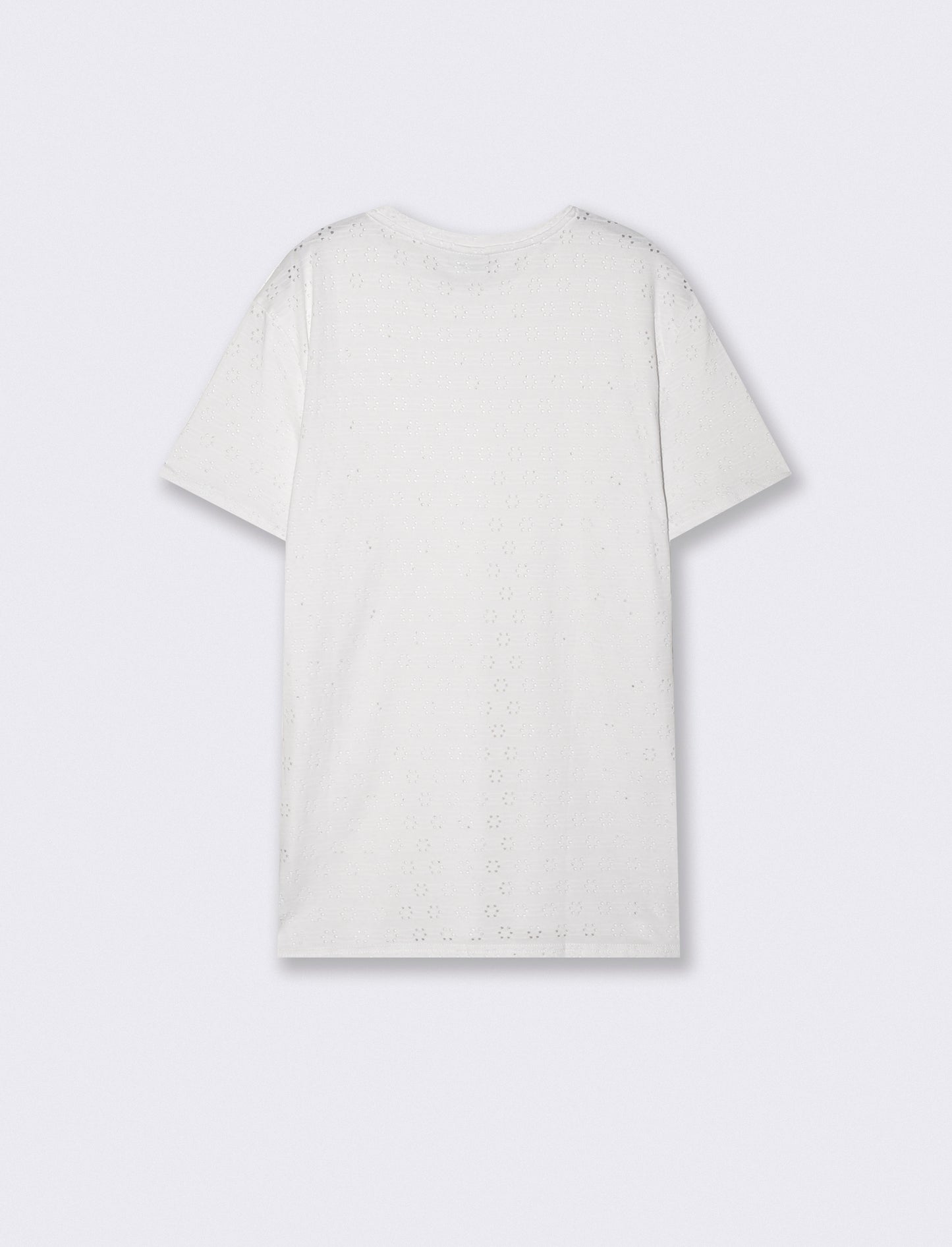 Lasered Fantasy T-Shirt Short Sleeves - White