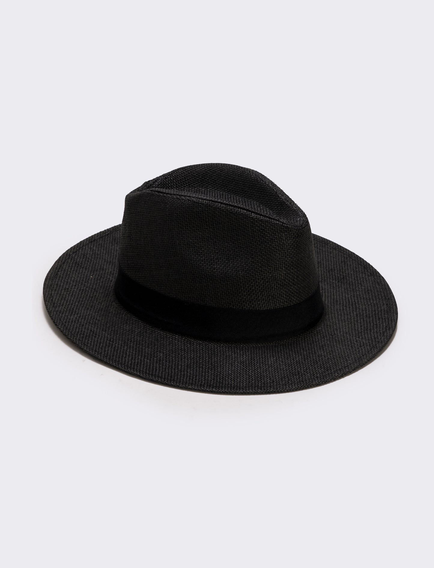 Cappello Panama Uomo con Banda Nera - Nero