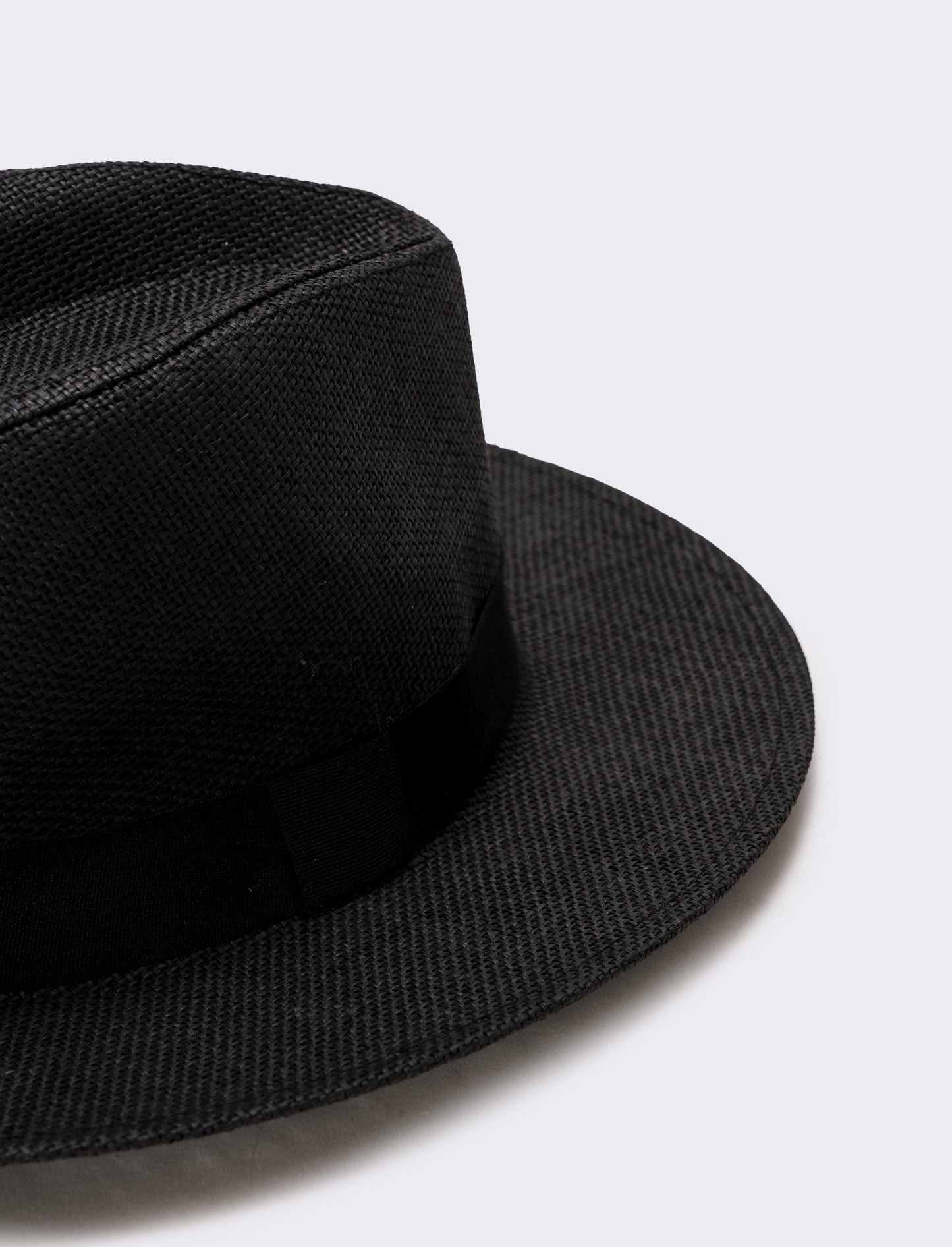 Cappello Panama Uomo con Banda Nera - Nero