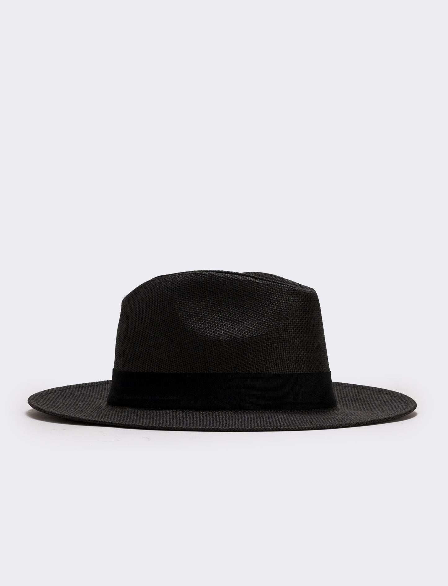 Cappello Panama Uomo con Banda Nera - Nero