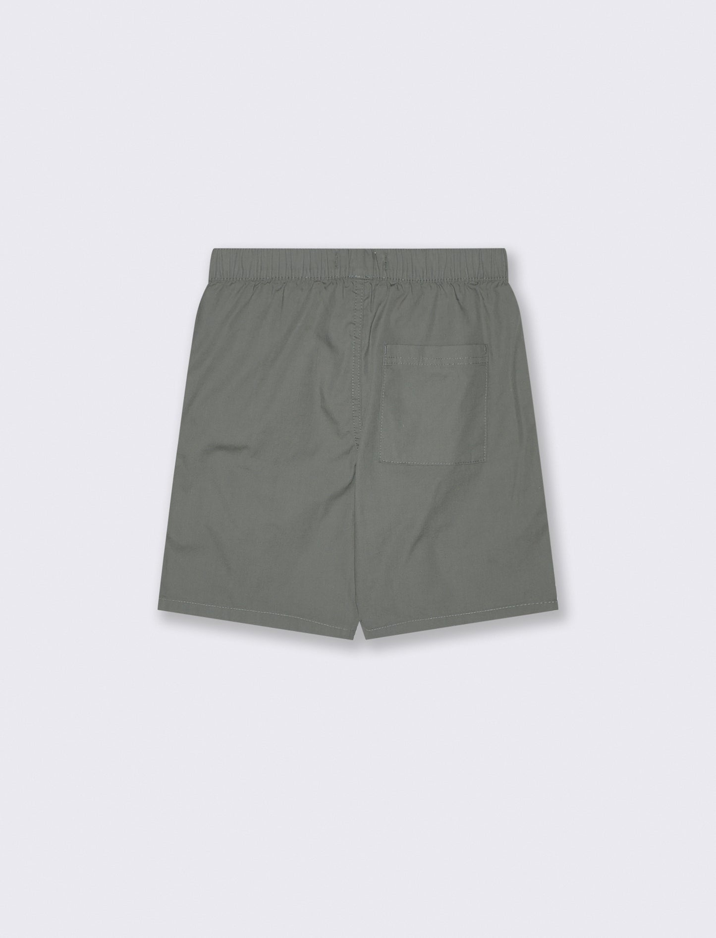 Bermuda in cotone tinta unita con tasche - Verde salvia