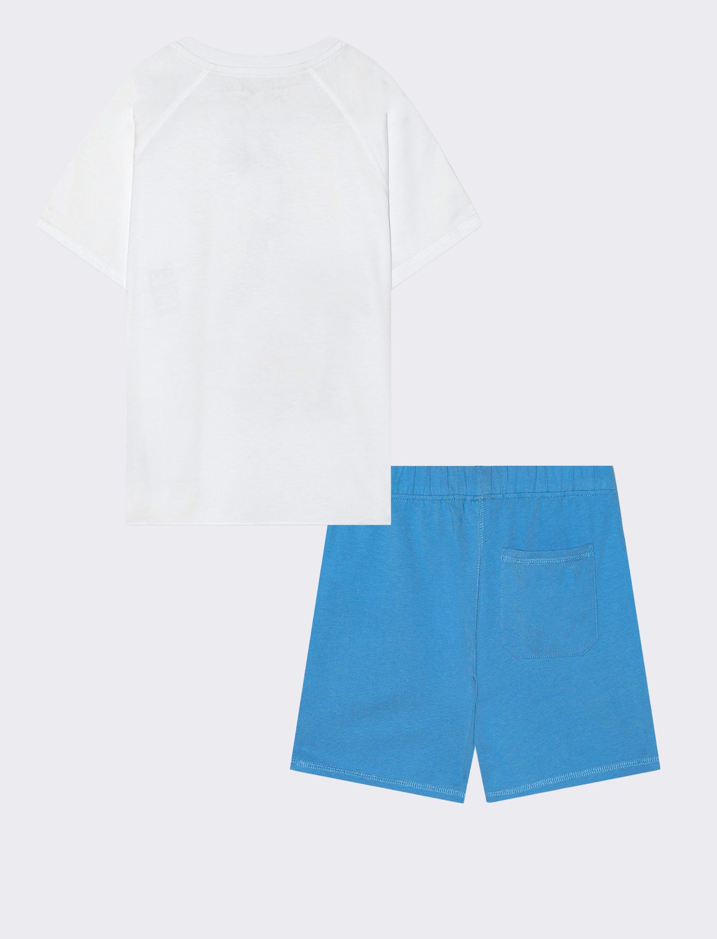 Completo due pezzi bermuda e t-shirt - Bianco