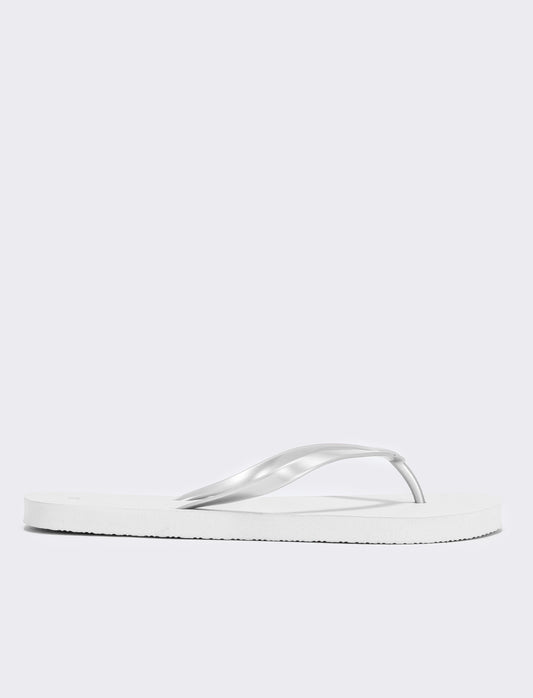 PVC flip-flops, 4 available colors - White
