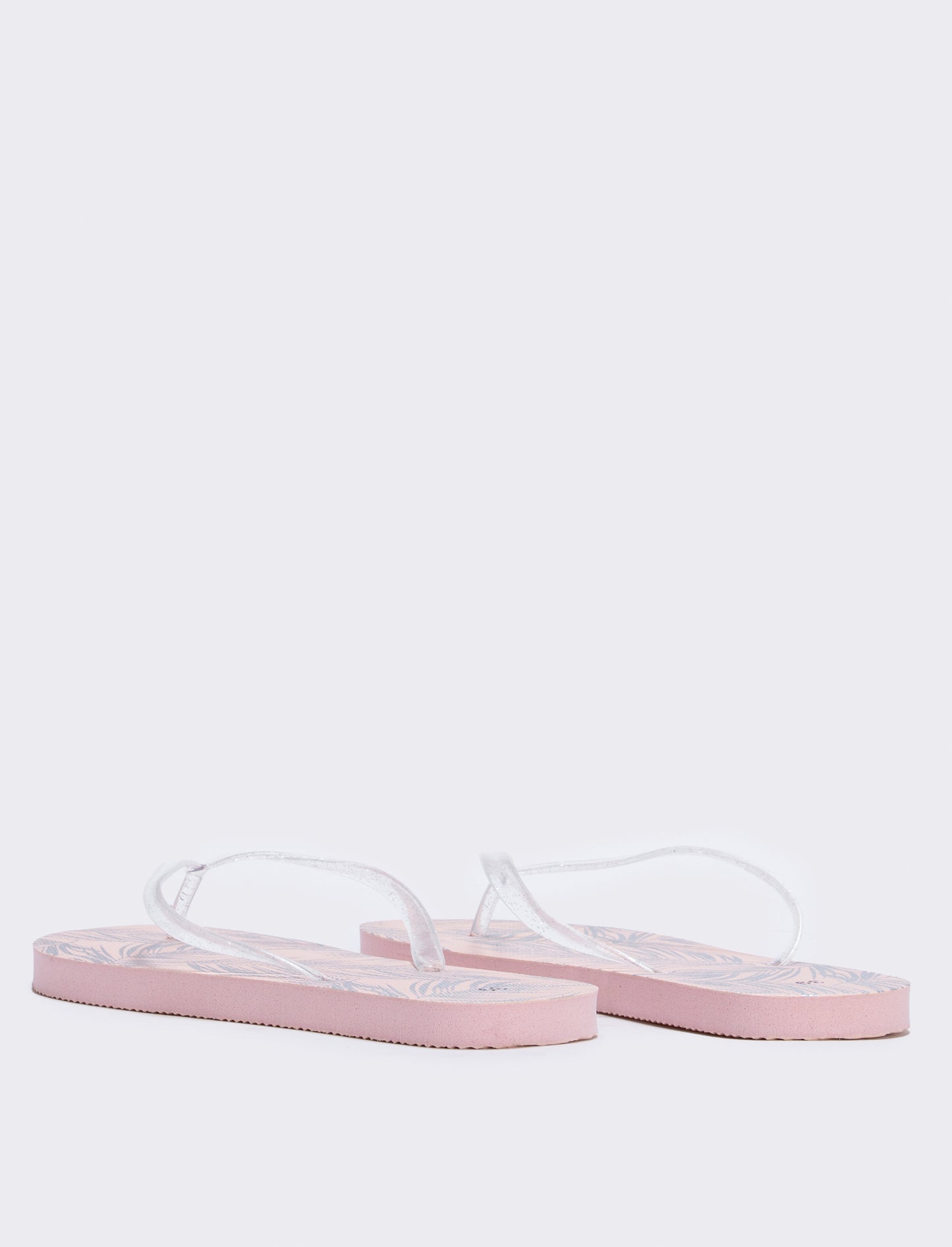 Infradito con stampa botanica da donna - Argento