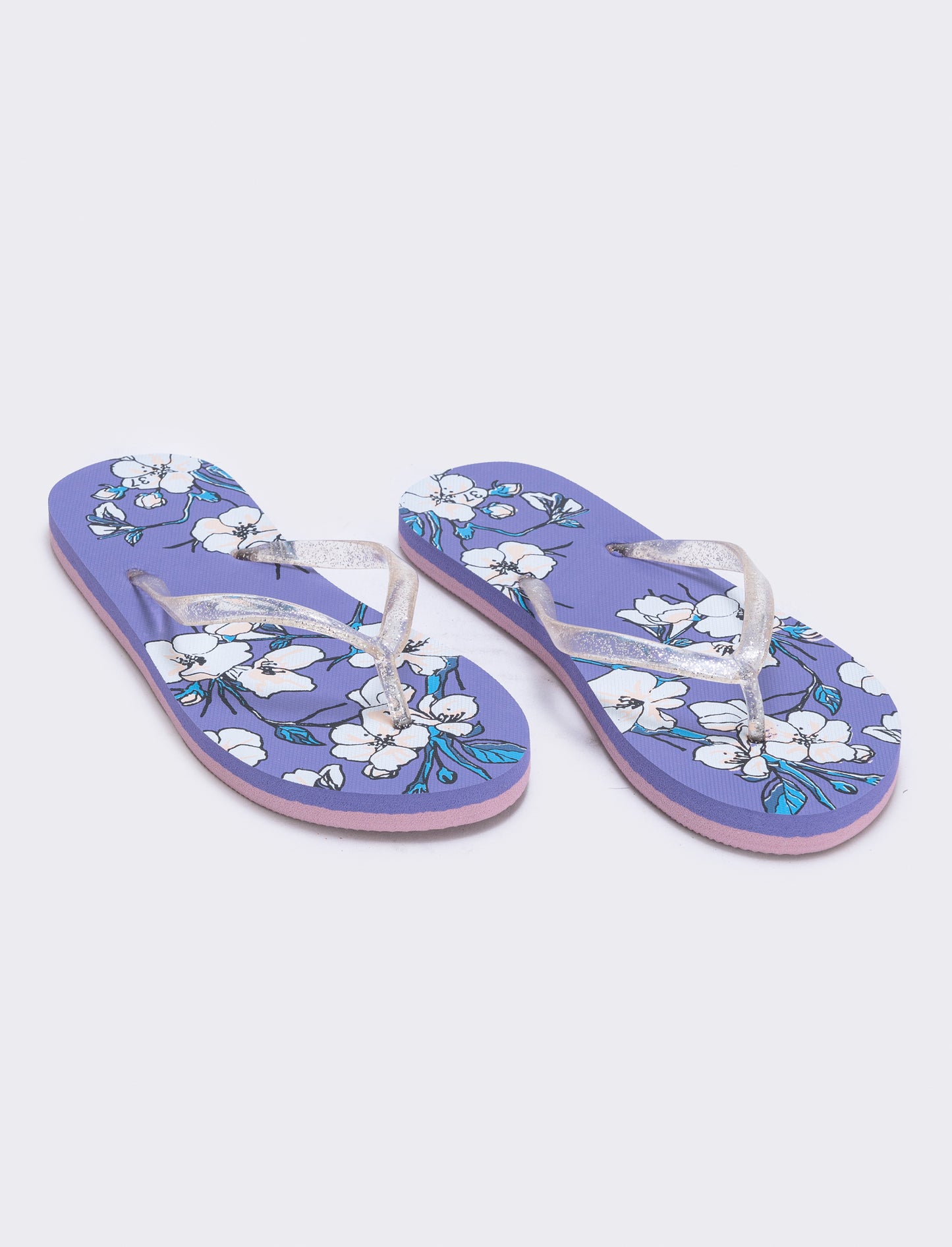 Infradito floreali da in PVC - Rosa