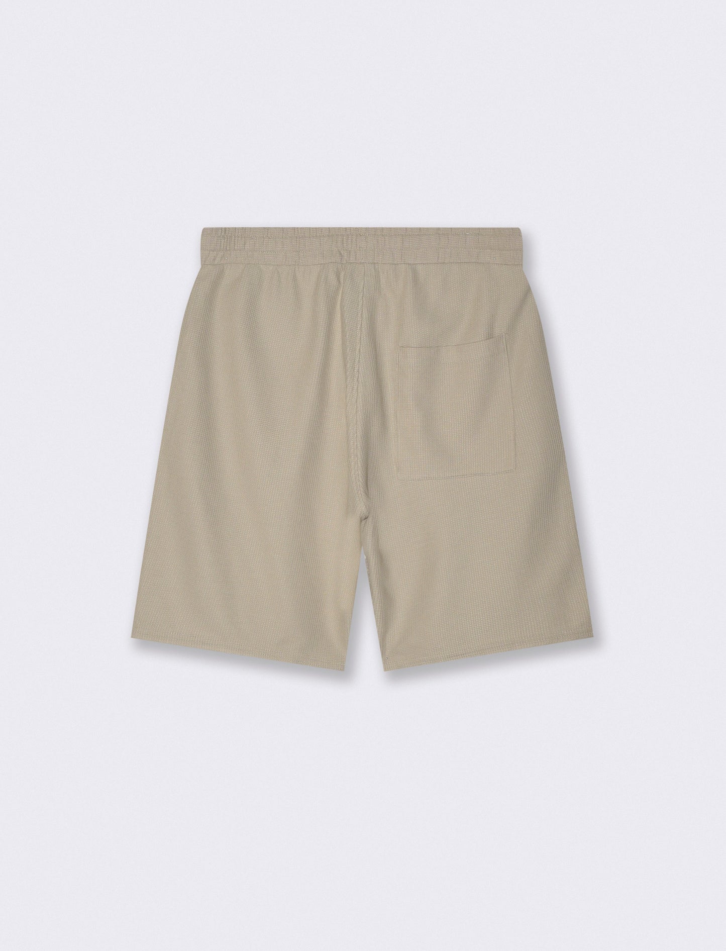 Bermuda Jogger Waffle with Adjustable Waist - Grey