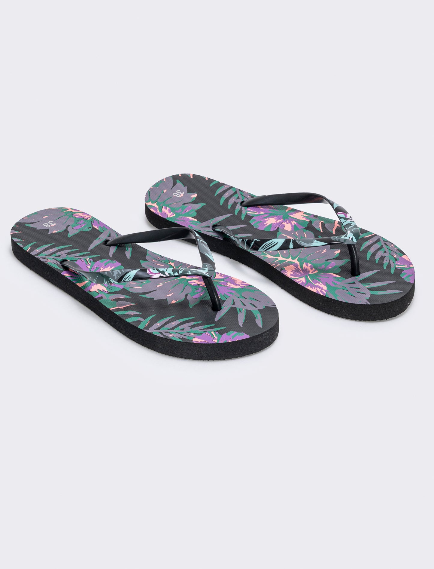 Infradito tropicali da in PVC - Nero