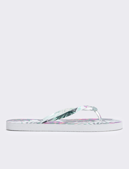 Infradito tropicali da in PVC - Bianco