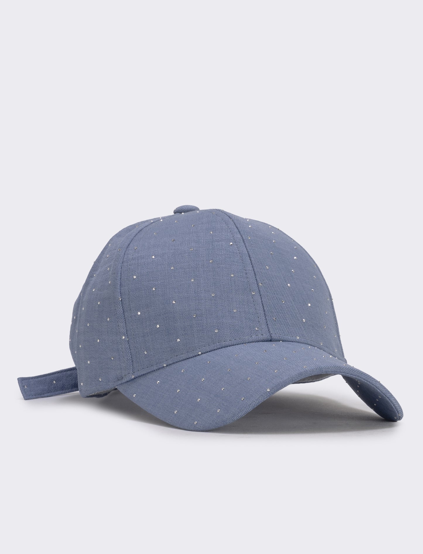 Cappello baseball con strass - Denim