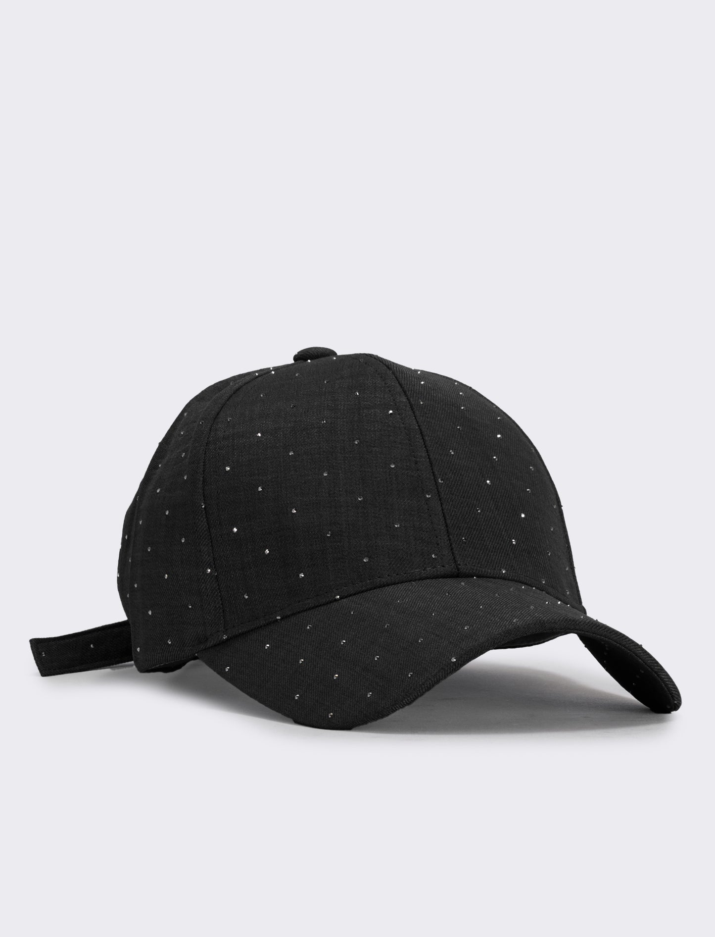 Baseball cap with rhinestones - Black