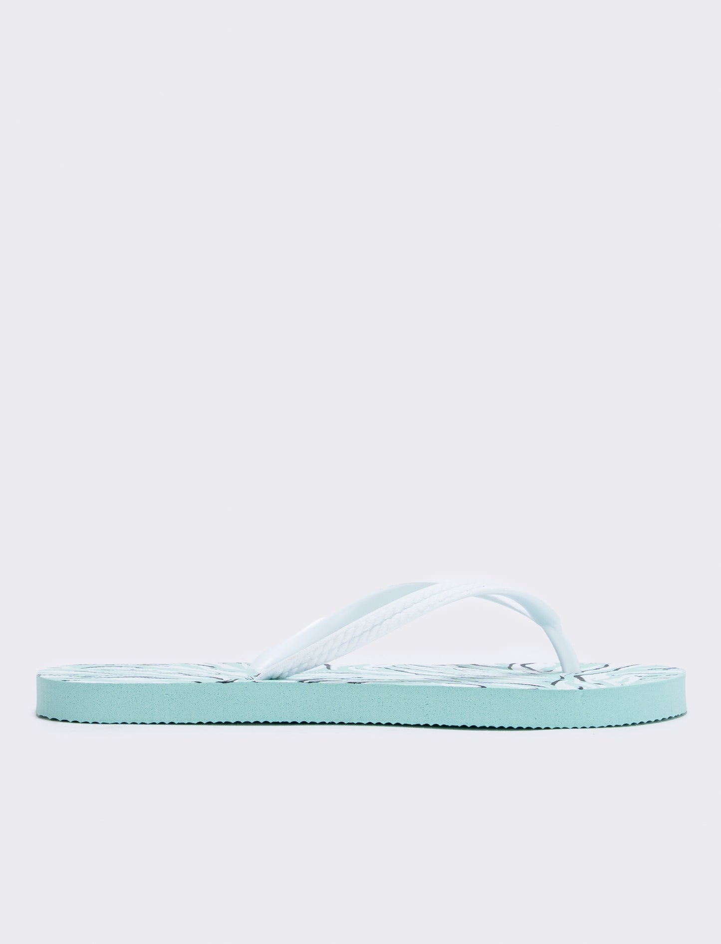 Infradito con stampa grafica zebrata da donna - Bianco