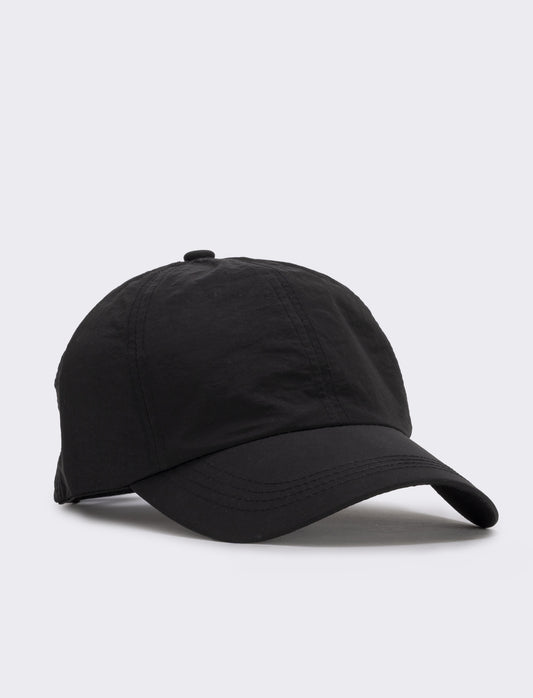 Technical open-back baseball cap - Black