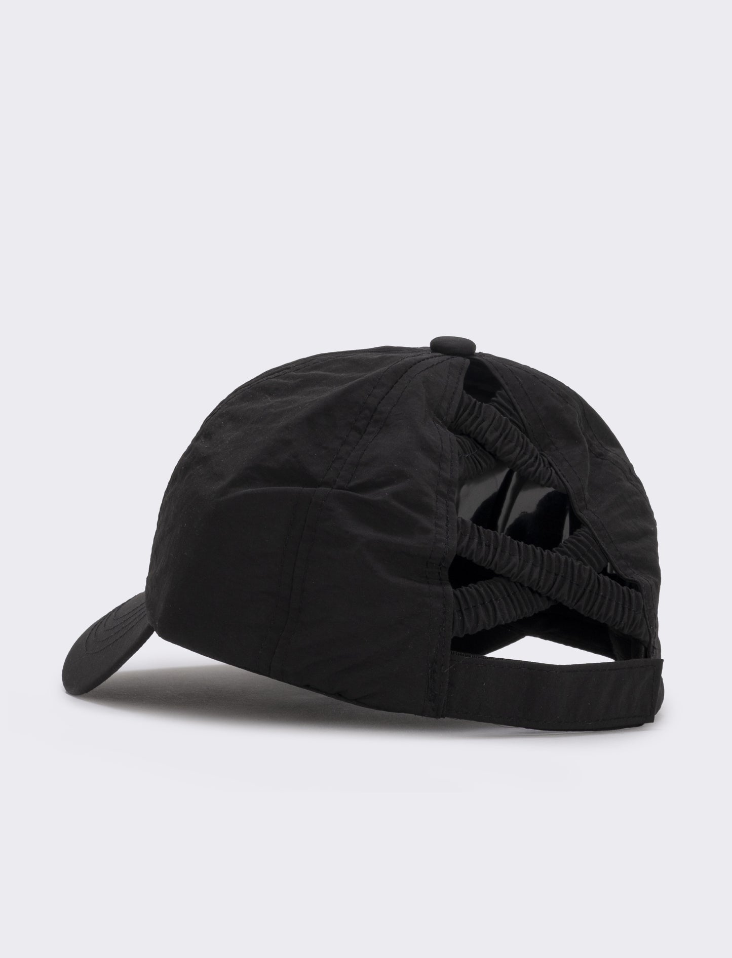 Technical open-back baseball cap - Black