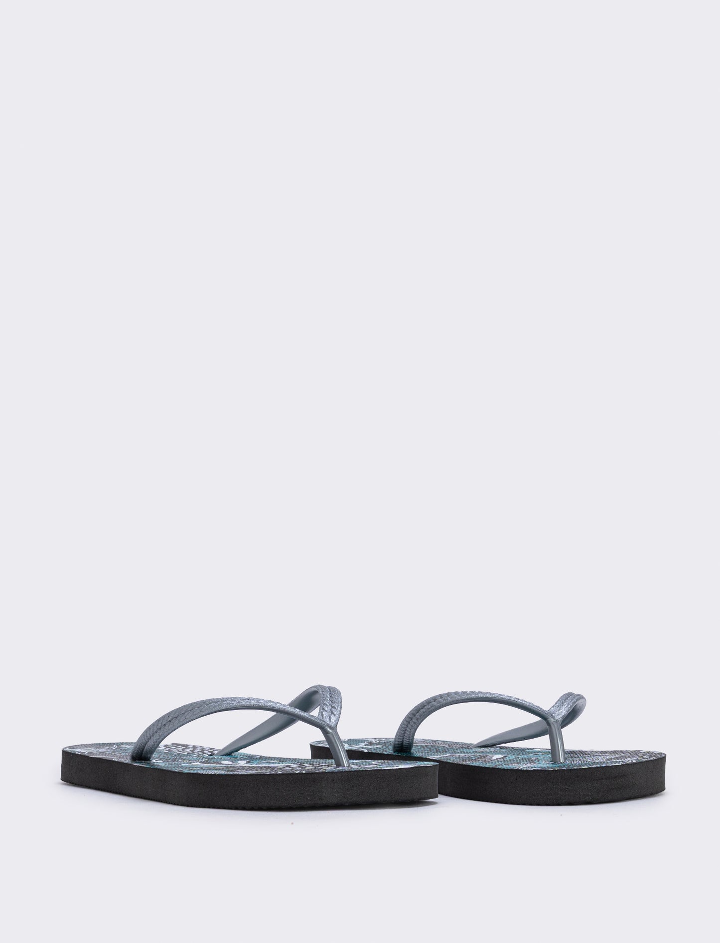 Infradito con stampa bohemien da donna - Argento