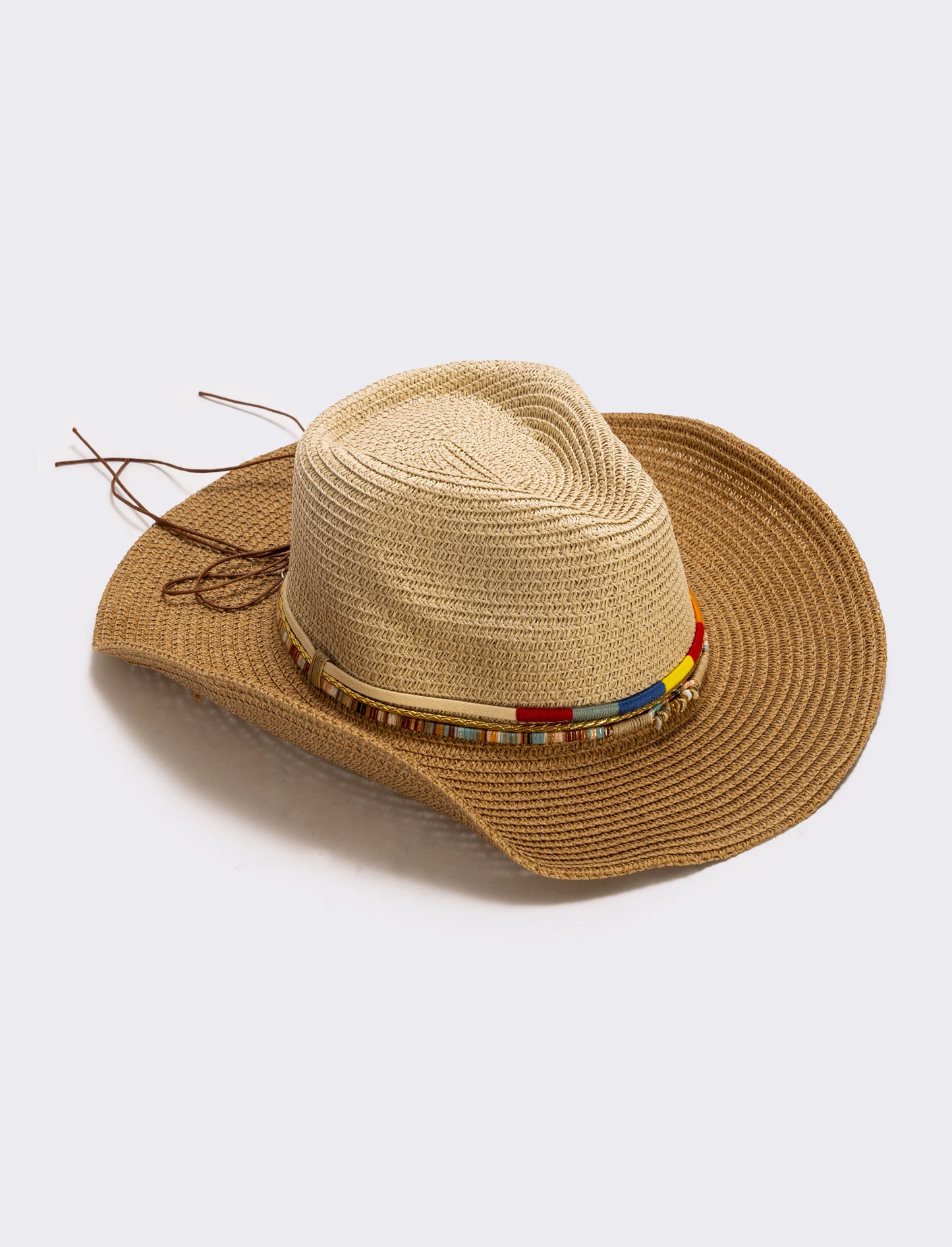Cappello cowboy con cordoncino multiuso - Beige