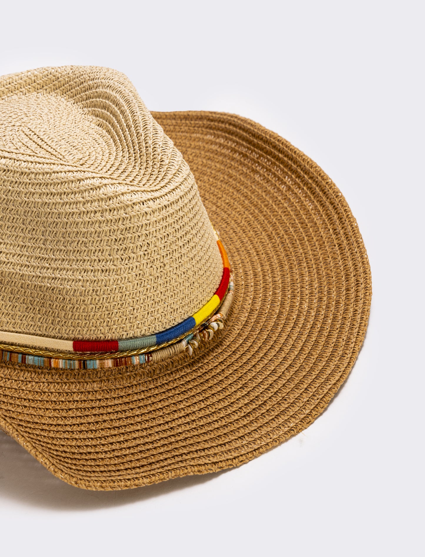 Cappello cowboy con cordoncino multiuso - Beige