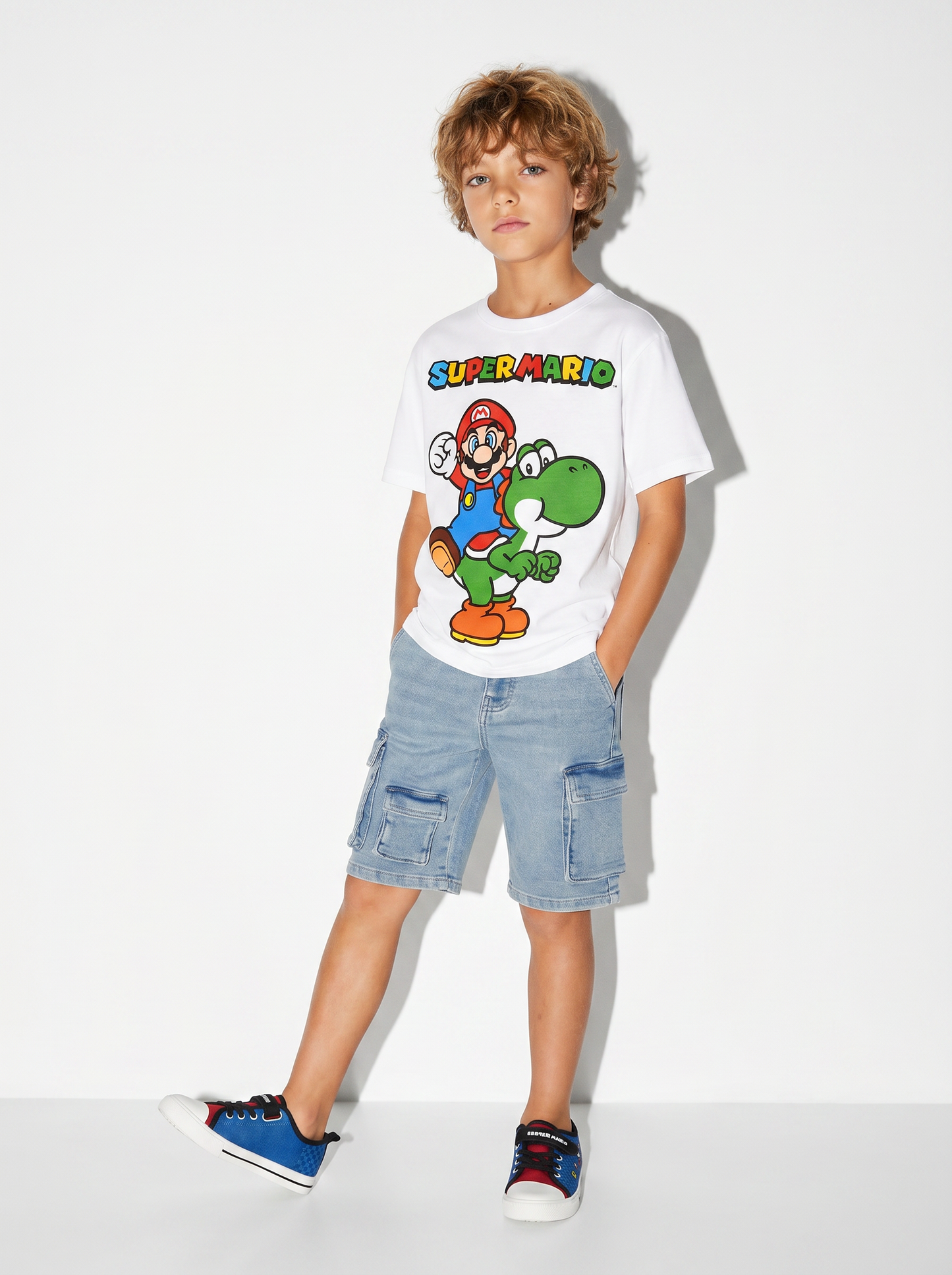 T-Shirt Supermario: Stile Unico e Divertente - Bianco