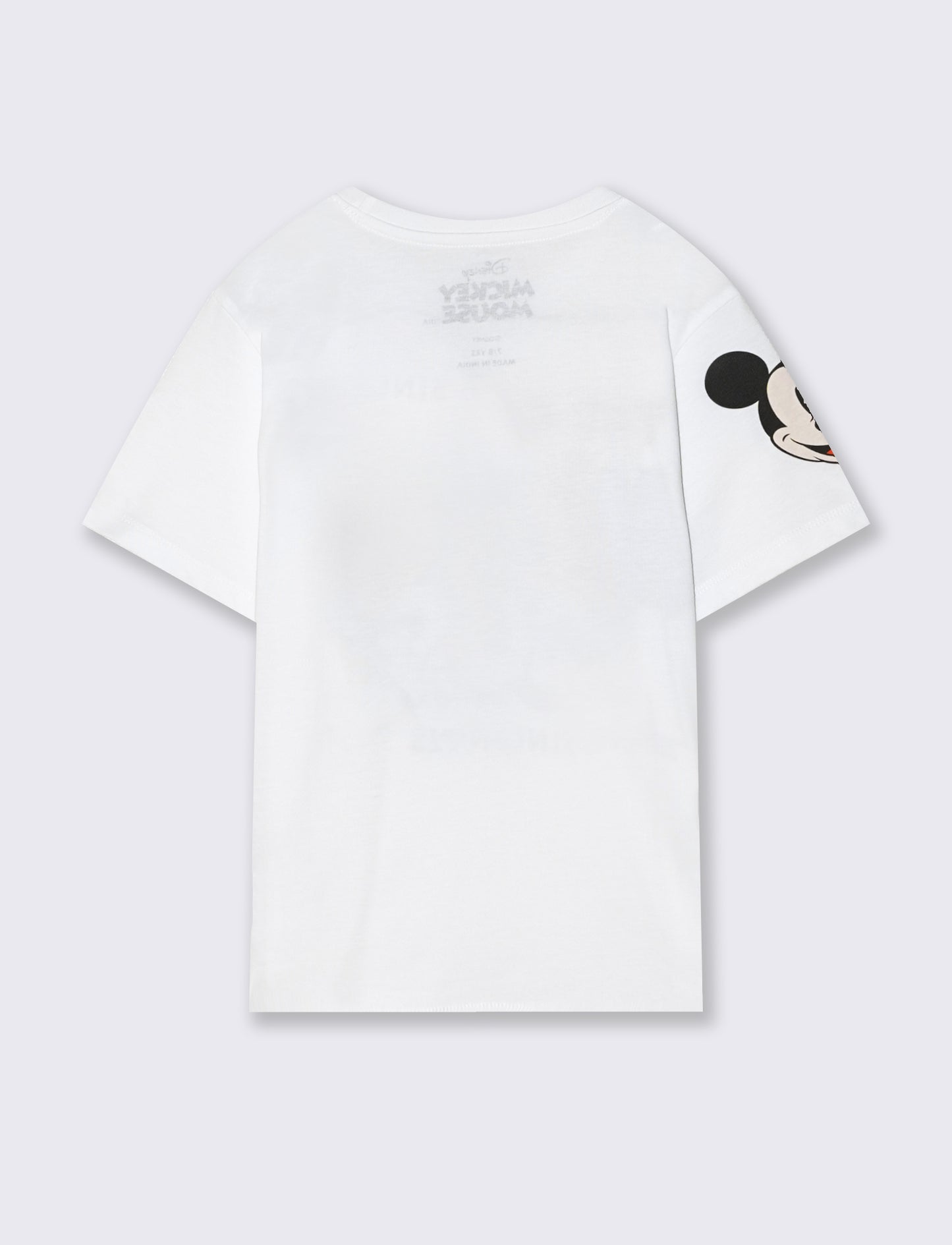 T-Shirt in cotone con stampe Mickey Mouse - Bianco