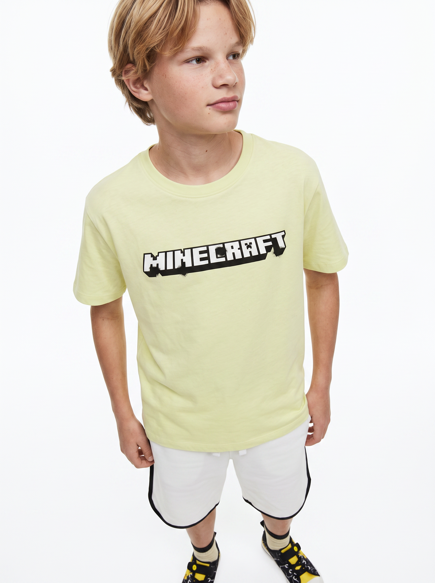 T-Shirt Minecraft in tessuto con stampe - Verde