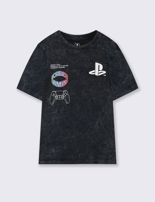 T-Shirt ufficiale di Playstation - Nero
