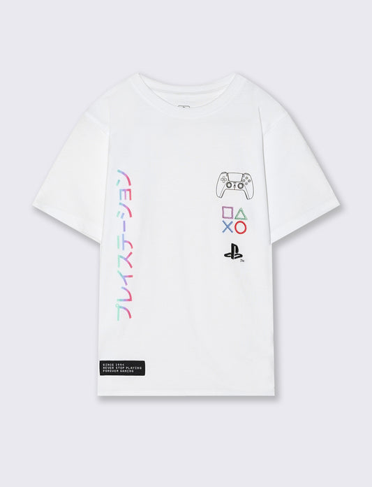 T-Shirt ufficiale di Playstation - Bianco