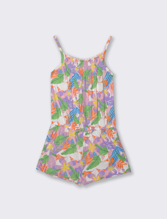 Multicolor cotton jersey overalls - Multicolor