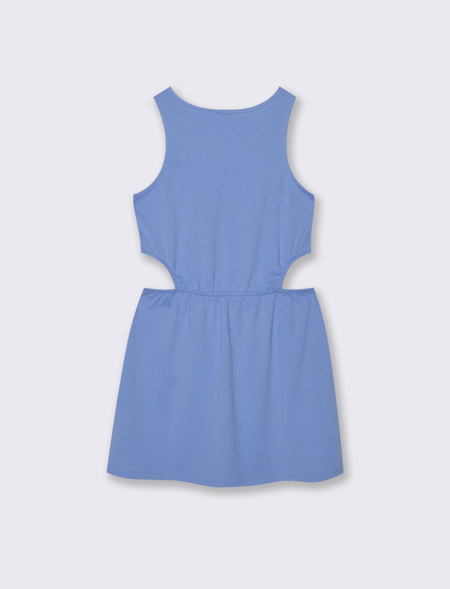 Abito svasato con cut out laterali - Azzurro cielo