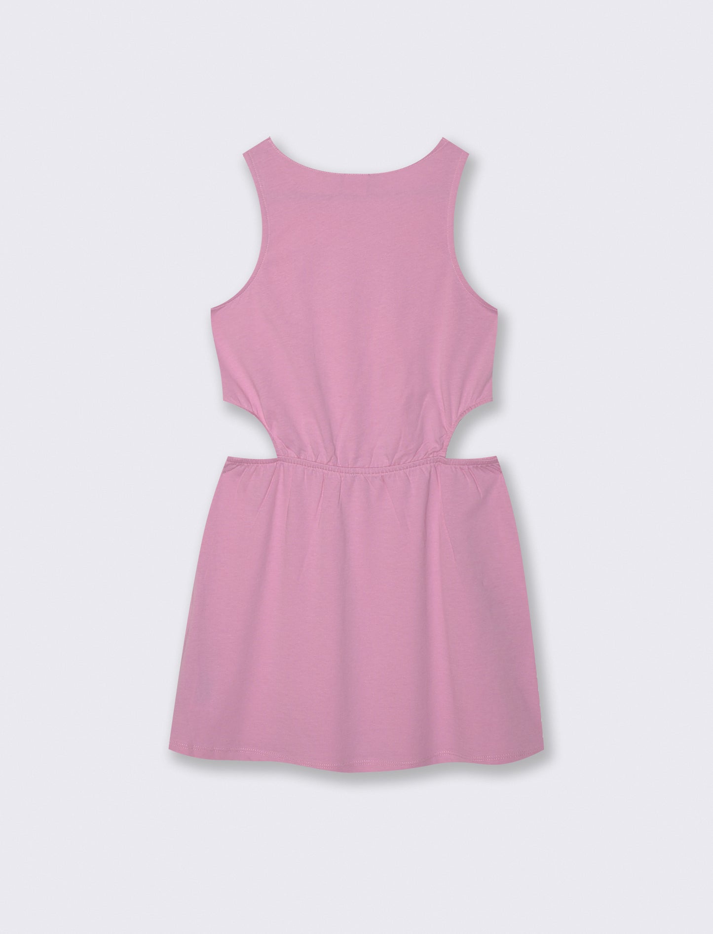 Abito svasato con cut out laterali - Rosa