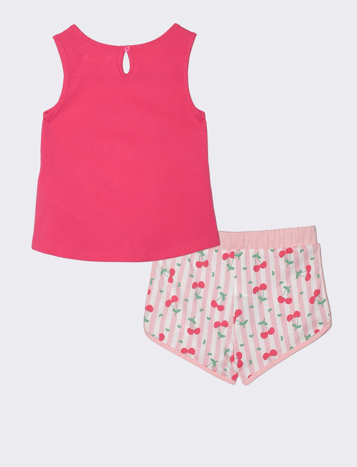 Completo canotta e shorts estivi trendy - Fuxia
