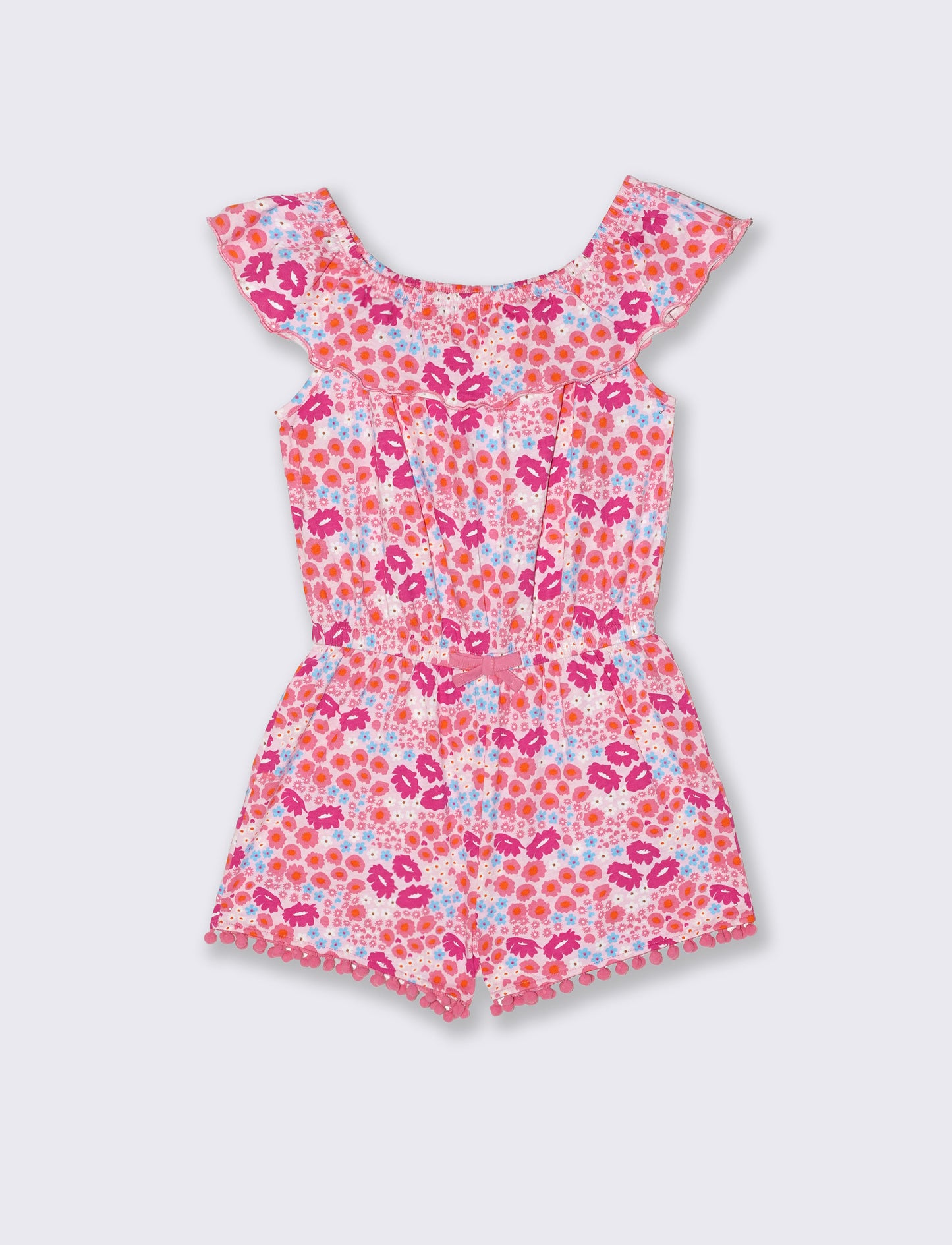 Summer Jersey Overalls for Girls - Multicolor