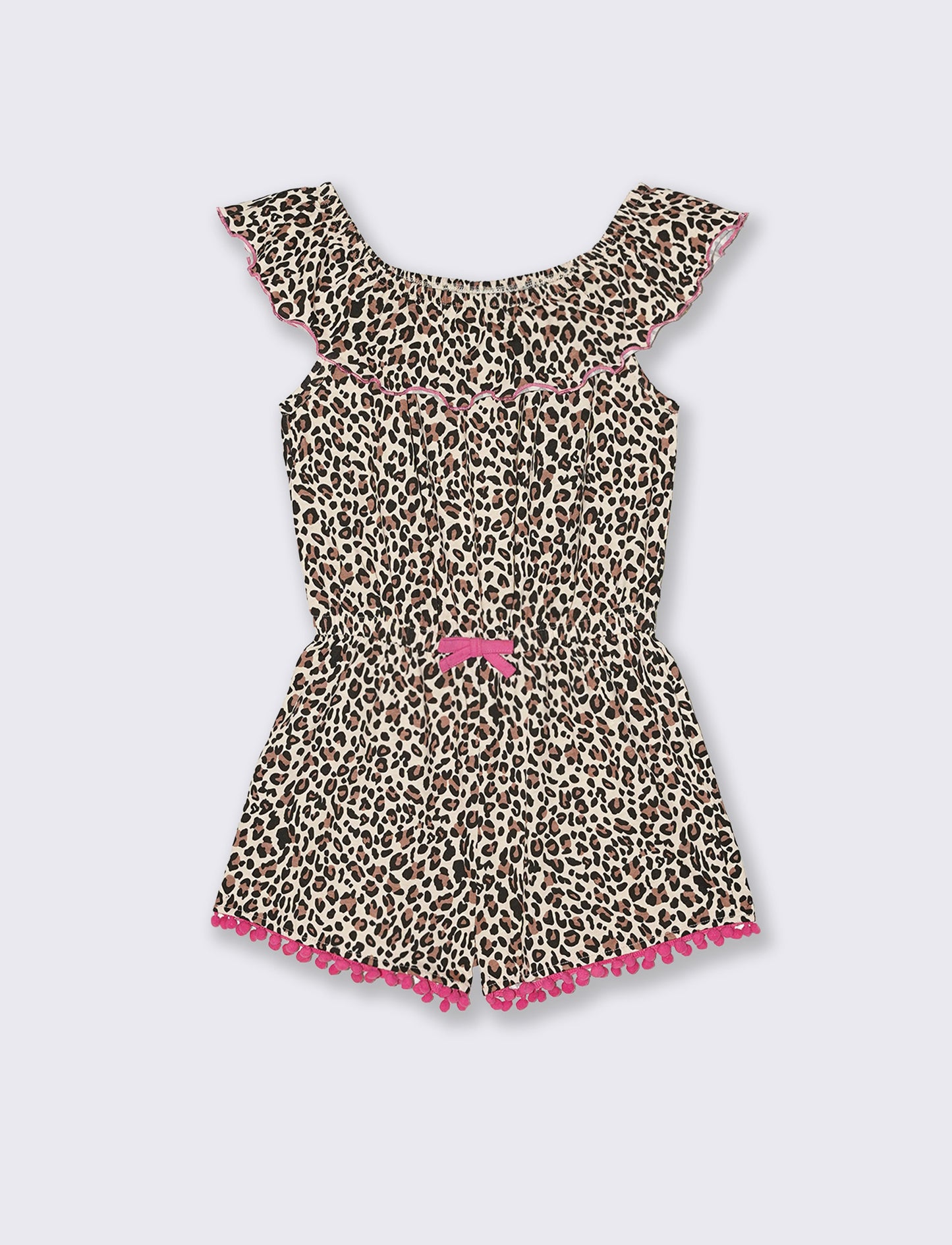 Salopette estiva in jersey per bambina - Maculato