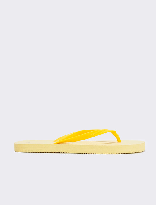 Infradito monocolore da in PVC - Giallo