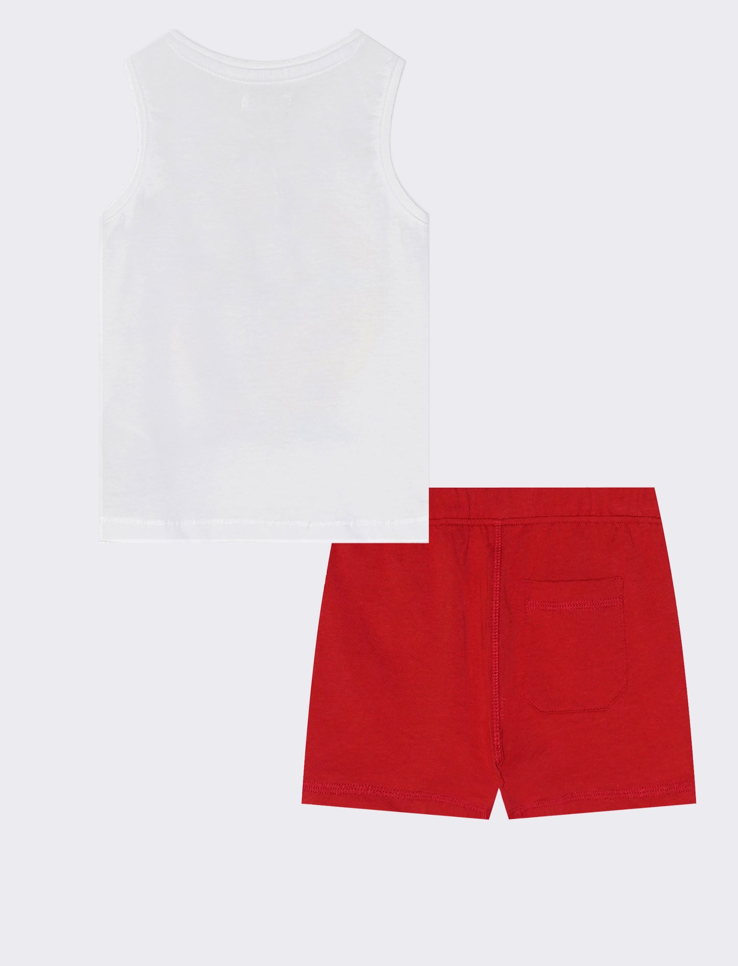 Set canotta e pantaloncini casual chic - Bianco
