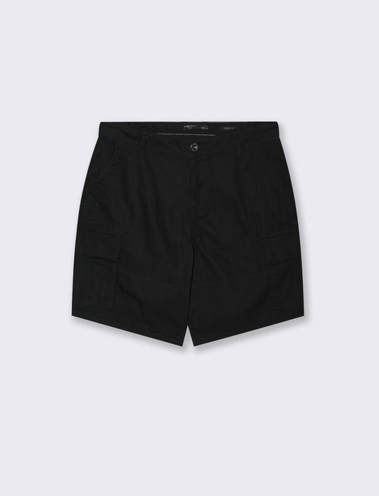 Bermuda cargo in tessuto ripstop - Nero