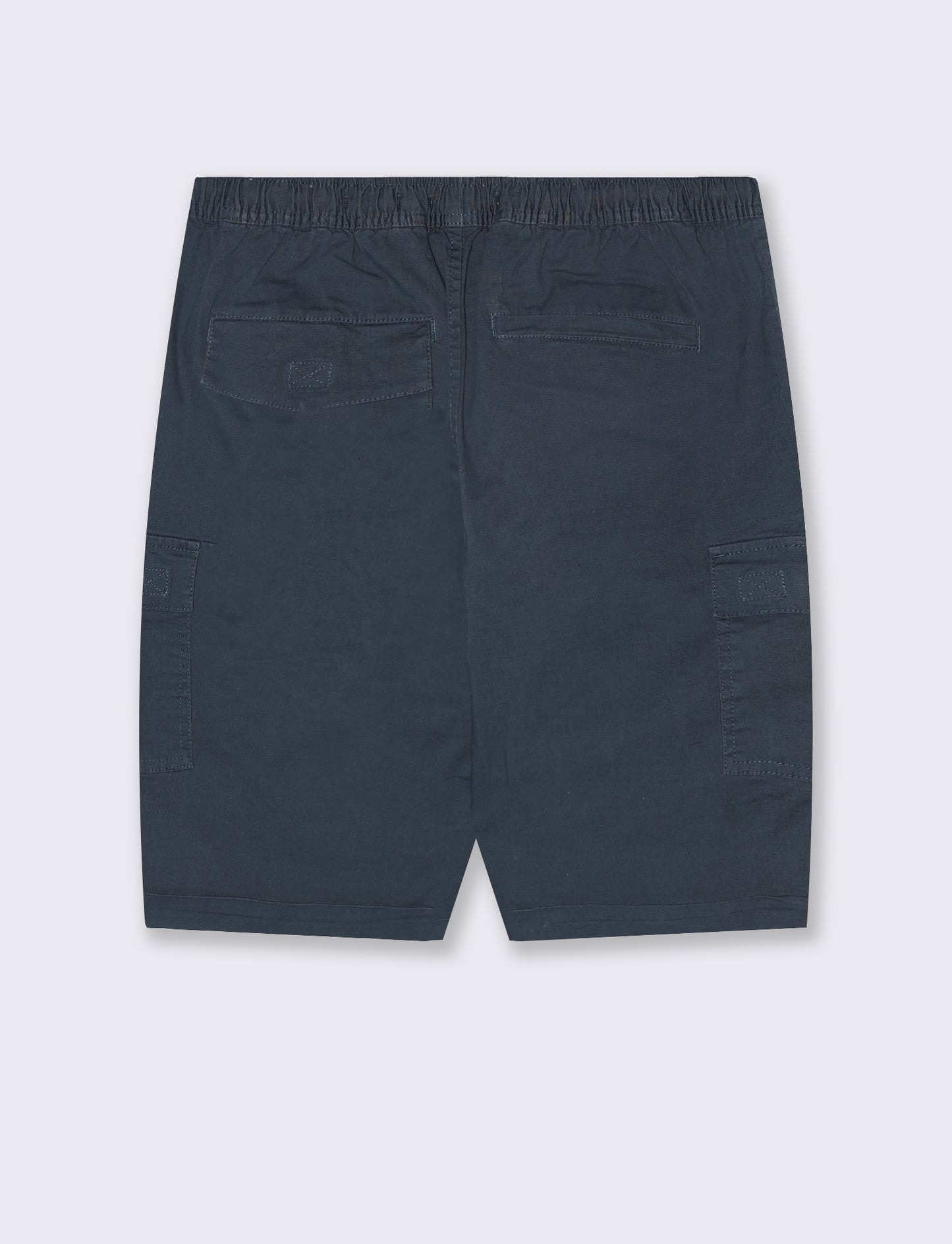 Bermuda Jogger Cargo Fit in Stretch Cotton - Blue