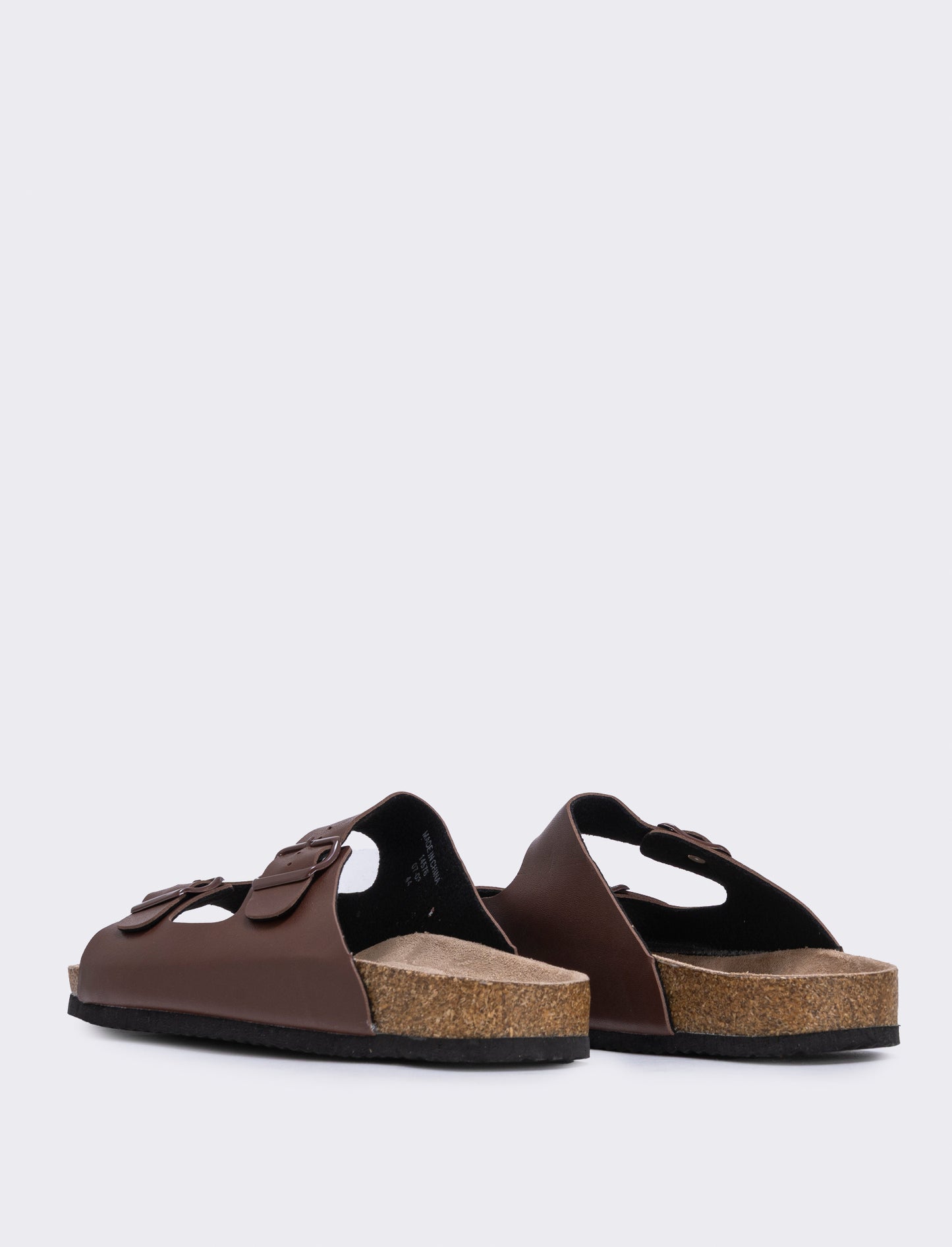 Sandalo con fasce da uomo - Marrone