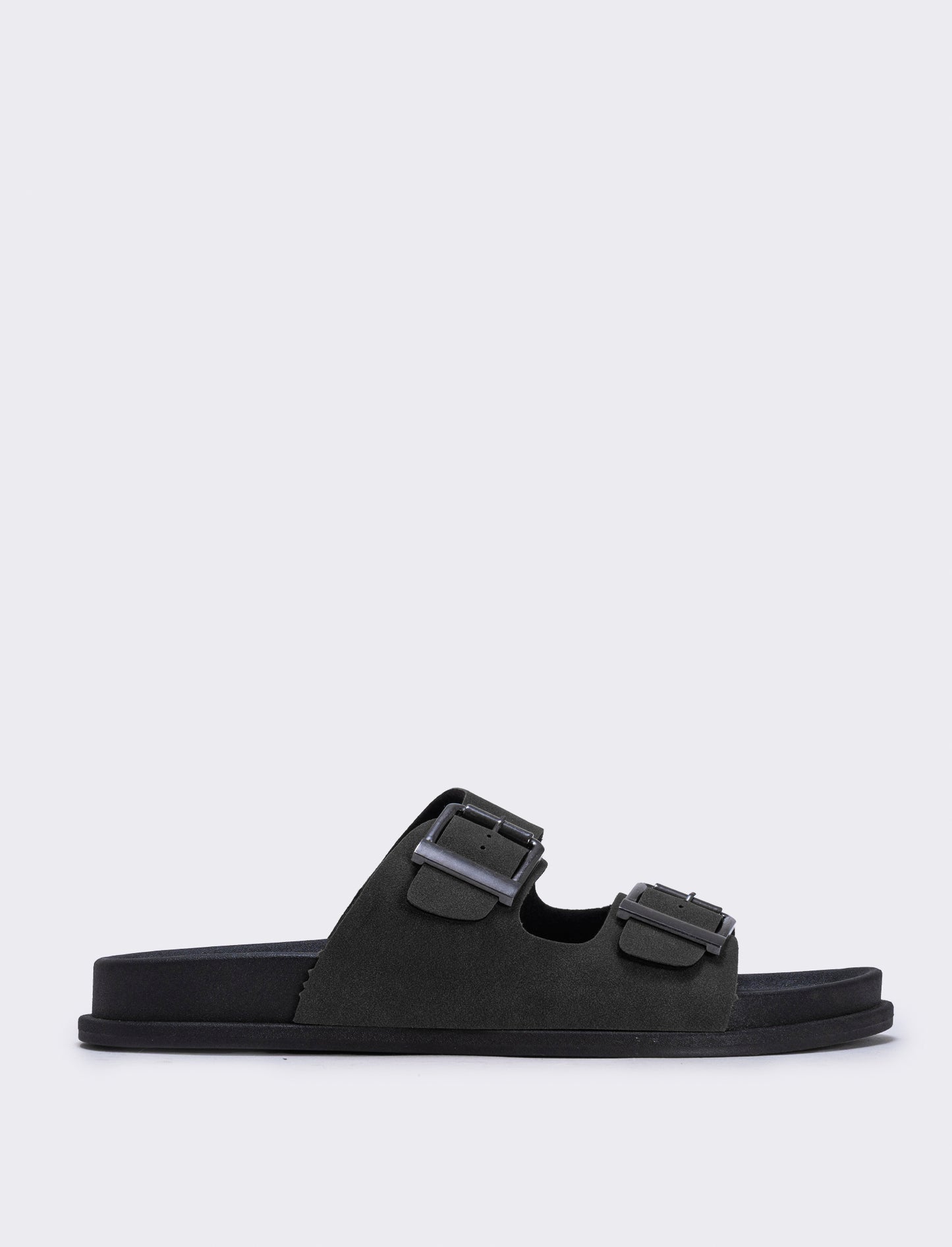 Sandalo da uomo con doppia fascia - Nero