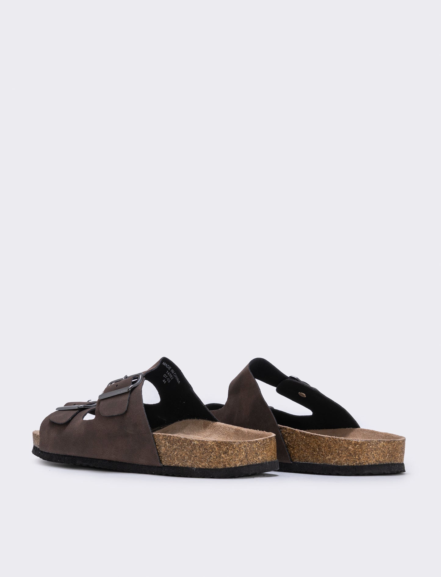 Sandalo con doppia fascetta - Testa di moro