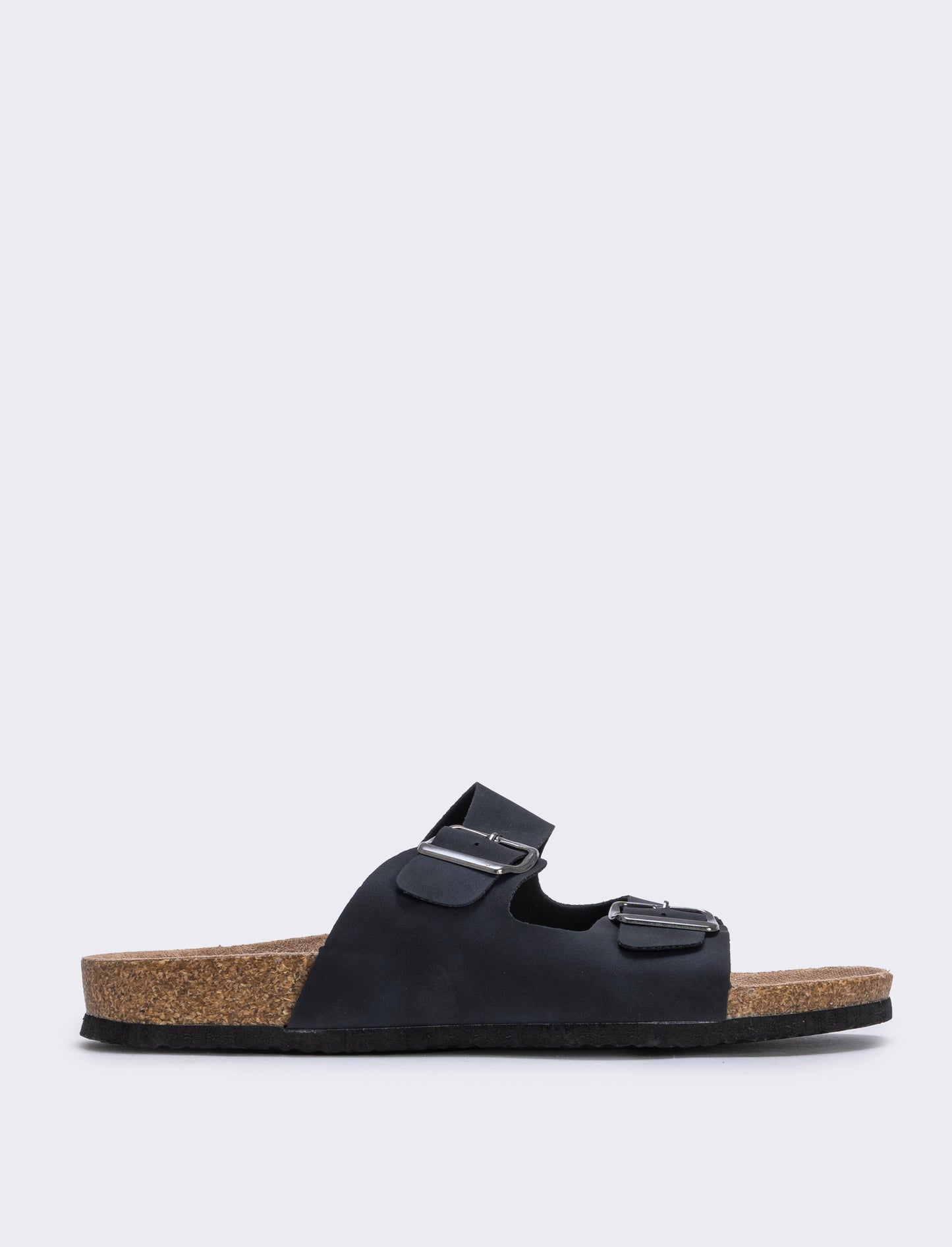 Sandalo con doppia fascetta - Nero