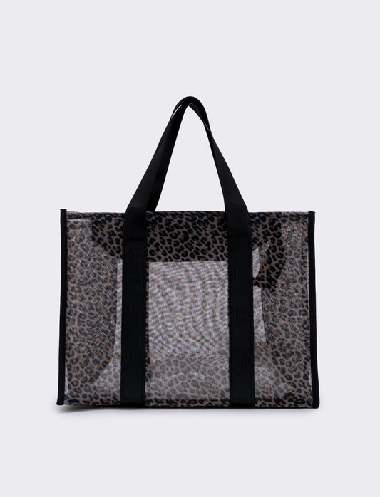 Mesh tote bag with nylon handles - Animalier
