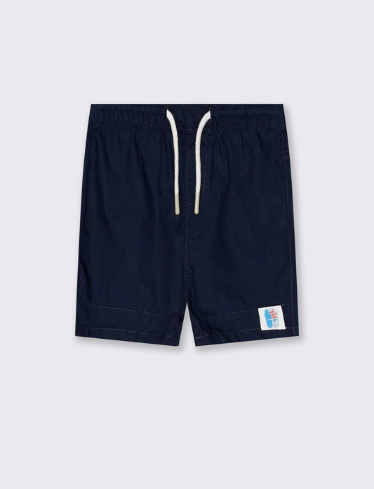 Bermuda in cotone con coulisse estivi - Blu