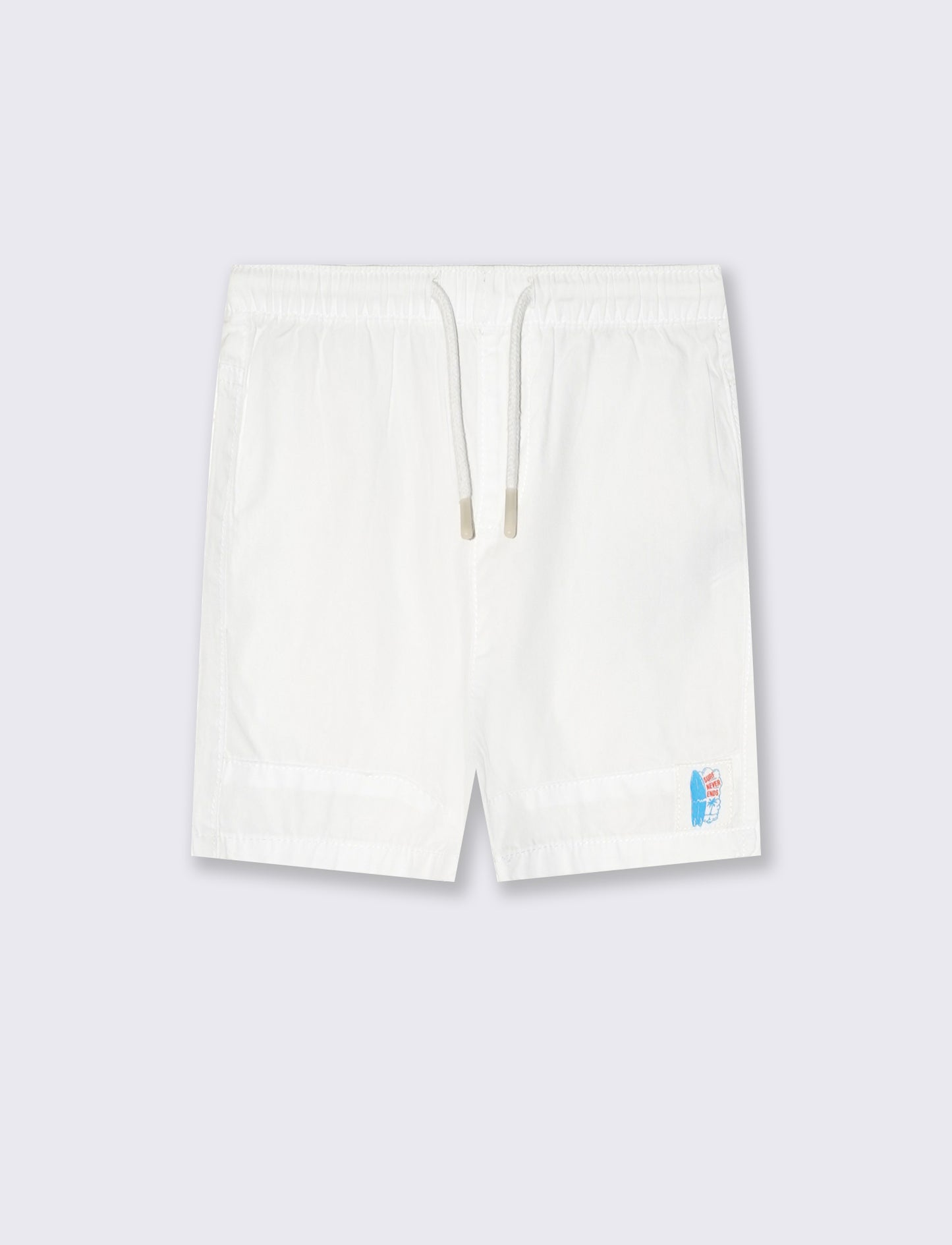 Bermuda in cotone con coulisse estivi - Bianco