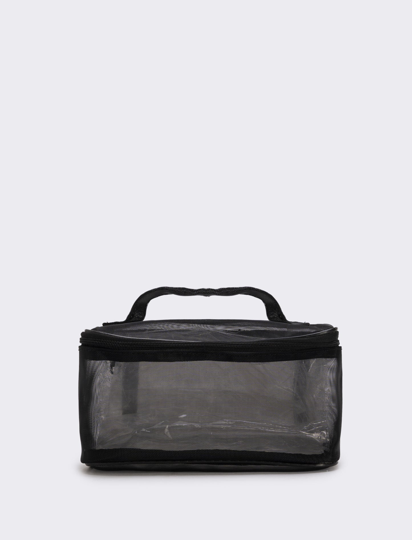 Beauty case in rete elegante - Nero
