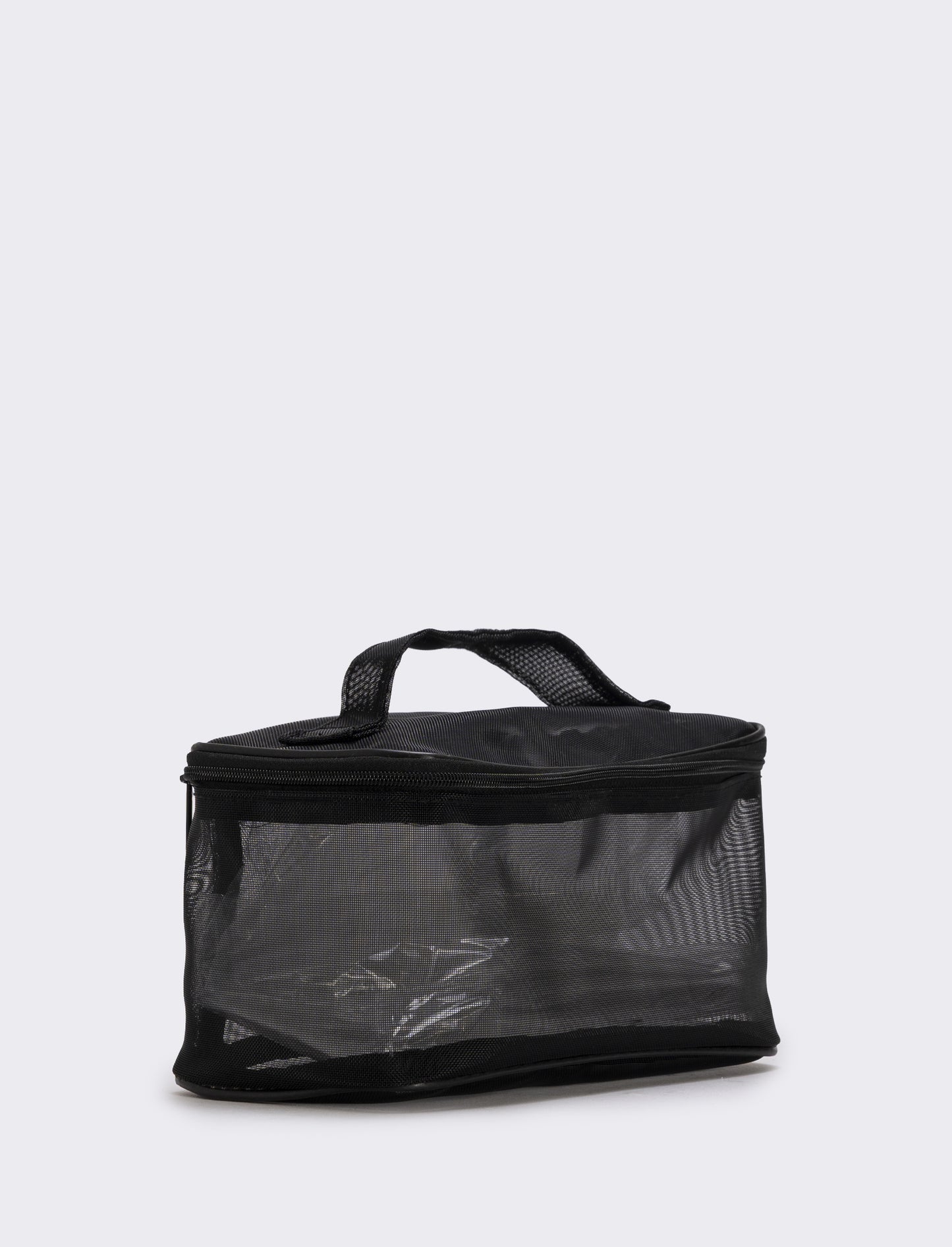 Beauty case in rete elegante - Nero