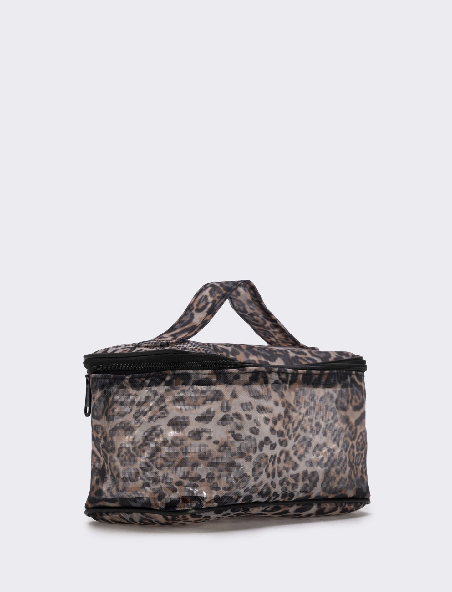 Beauty case in rete elegante - Leopardato