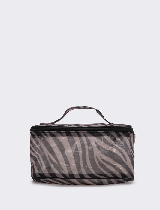 Beauty case in rete elegante - Zebrato