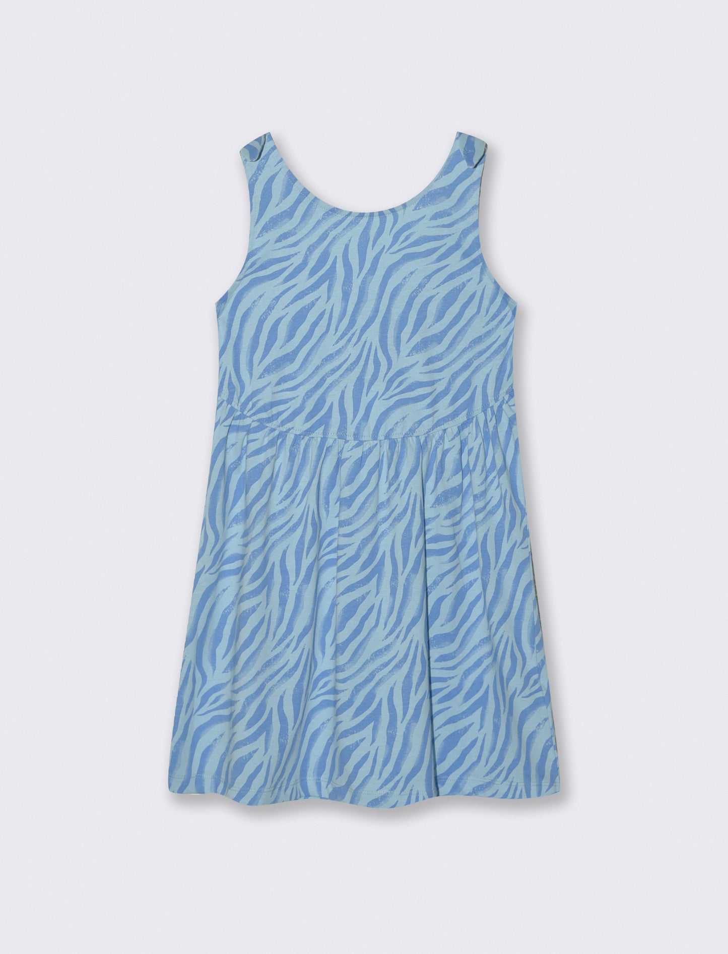 Abito estivo con fiocchi alle spalle - Azzurro