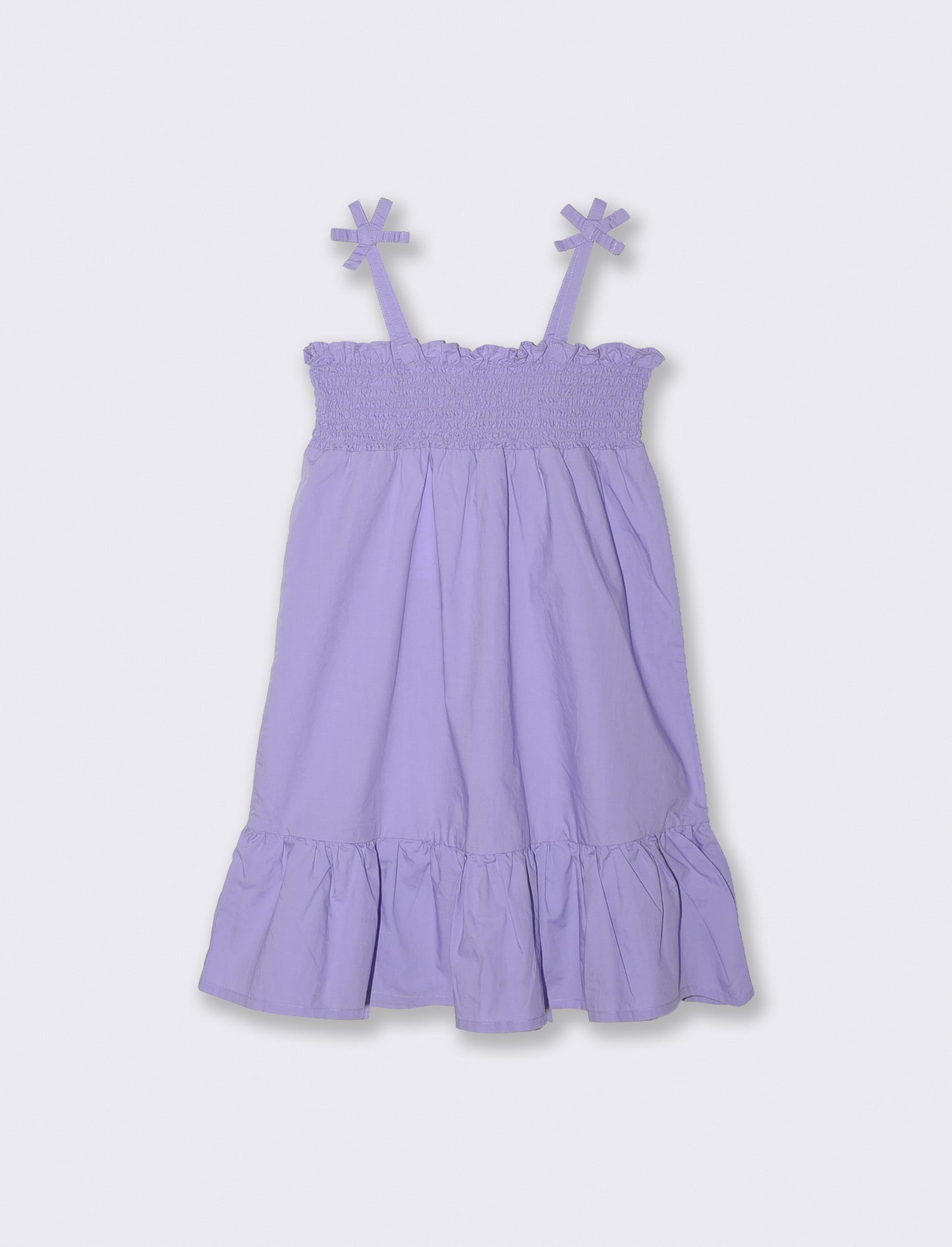 Abito con spalline e volant - Lilla