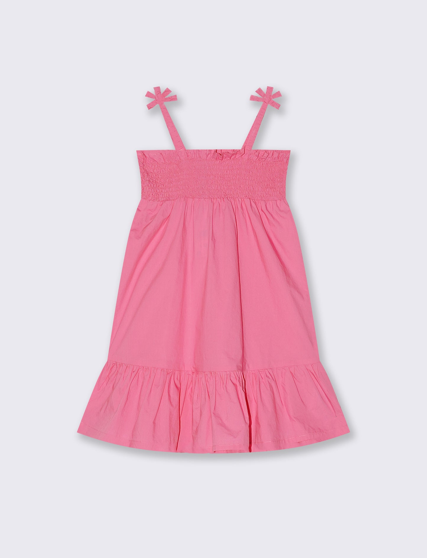 Abito con spalline e volant - Rosa big bubble